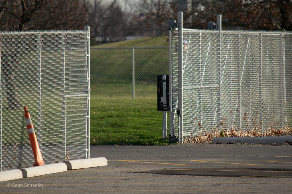 Commercial gate and access control system (electric gate operator) at Lamphere High School