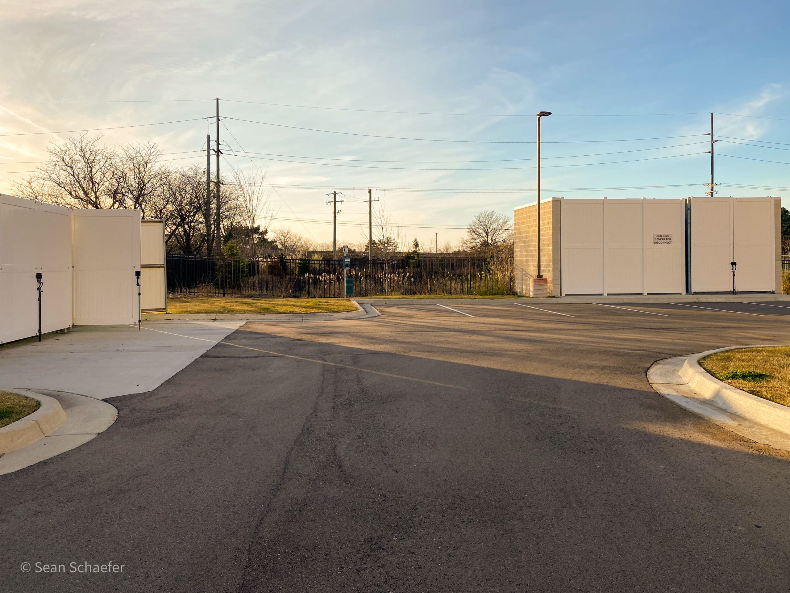 Image of PVC / vinyl privacy fencing / dumpster and HVAC enclosures / gates at Residence Inn / Holiday Inn & Suites