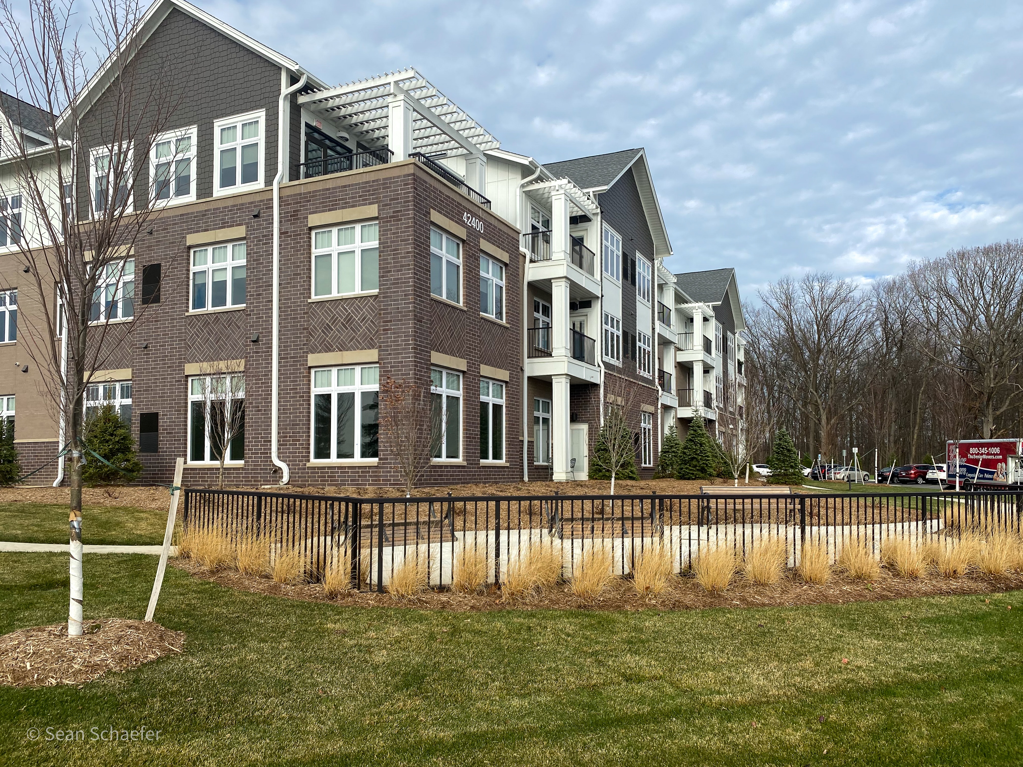 Image of custom ornamental metal (aluminum) fencing and gates in Metro Detroit, Michigan