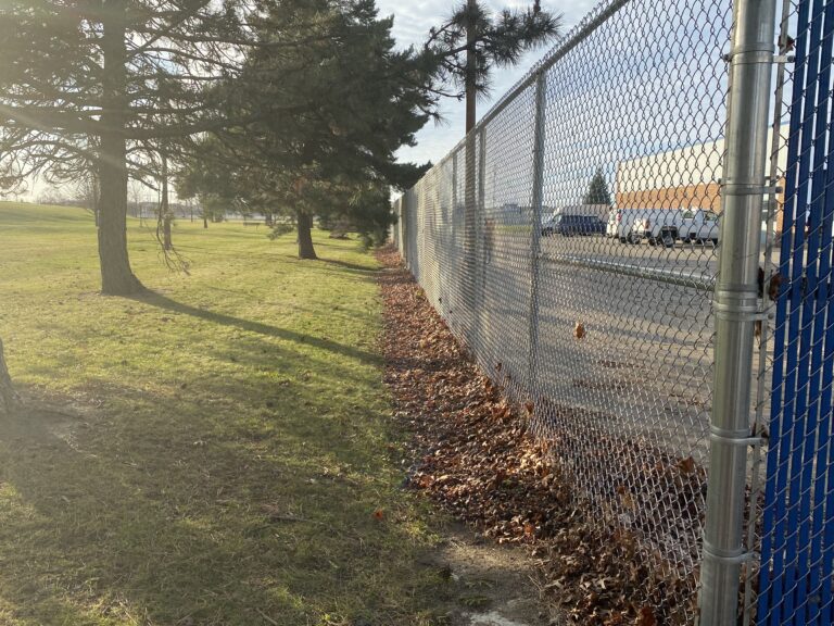 Commercial chain link fencing at Lamphere High School