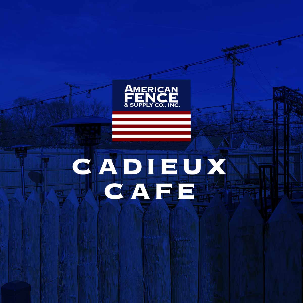 Wood Stockade Fencing and Swing Gates at Cadieux Cafe